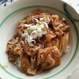 たっぷり豚肉と玉ねぎのトロトロ豚丼♪